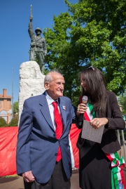 Irene Priolo con Armando Gasiani, 25 Aprile 2018